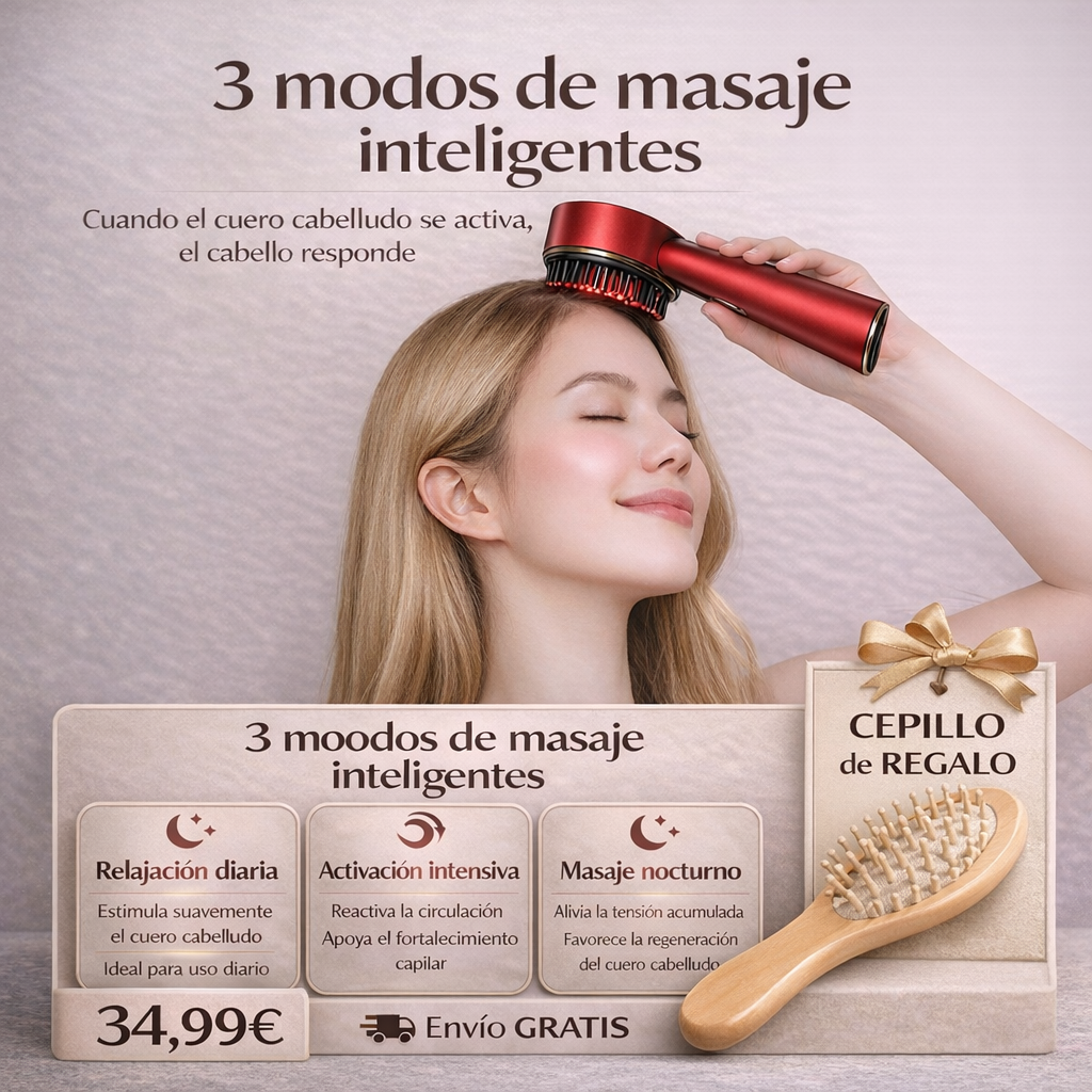 CEPILLO ACTIVADOR CAPILAR KYRABLLOM + CEPILLO BAMBÚ GRATUITO