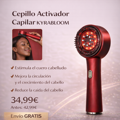 CEPILLO ACTIVADOR CAPILAR KYRABLLOM + CEPILLO BAMBÚ GRATUITO